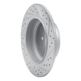 Dynamic Friction 2003-2016 Mercedes-Benz E200 (Latin America) Rear Left Drilled & Slotted Geoperformance Rotor by Dynamic Friction Company 830-63051L