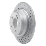 Dynamic Friction 2003-2016 Mercedes-Benz E500 Rear Right Drilled & Slotted Geoperformance Rotor by Dynamic Friction Company 830-63051R