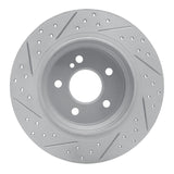 Dynamic Friction 2003-2016 Mercedes-Benz E500 Rear Right Drilled & Slotted Geoperformance Rotor by Dynamic Friction Company 830-63051R