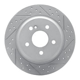 Dynamic Friction 2003-2016 Mercedes-Benz E500 Rear Right Drilled & Slotted Geoperformance Rotor by Dynamic Friction Company 830-63051R