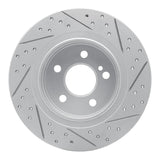 Dynamic Friction 2008-2015 Mercedes-Benz C200 (Mexico) Rear Left Drilled & Slotted Geoperformance Rotor by Dynamic Friction Company 830-63086L