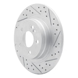 Dynamic Friction 2008-2015 Mercedes-Benz C250 Rear Right Drilled & Slotted Geoperformance Rotor by Dynamic Friction Company 830-63086R