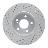 Dynamic Friction 2008-2015 Mercedes-Benz C250 Rear Right Drilled & Slotted Geoperformance Rotor by Dynamic Friction Company 830-63086R