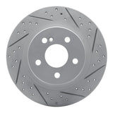 Dynamic Friction 2008-2015 Mercedes-Benz C250 Rear Right Drilled & Slotted Geoperformance Rotor by Dynamic Friction Company 830-63086R