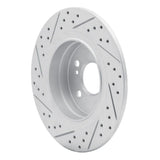 Dynamic Friction 2008-2015 Mercedes-Benz C250 Rear Right Drilled & Slotted Geoperformance Rotor by Dynamic Friction Company 830-63086R