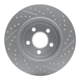Dynamic Friction 2006-2011 Mercedes-Benz B200 Rear Left Drilled & Slotted Geoperformance Rotor by Dynamic Friction Company 830-63087L