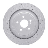 Dynamic Friction 2010-2018 Mercedes-Benz E63 AMG Rear Left Drilled & Slotted Geoperformance Rotor by Dynamic Friction Company 830-63094L