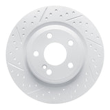 Dynamic Friction 2012-2020 Mercedes-Benz Slk250 Rear Left Drilled & Slotted Geoperformance Rotor by Dynamic Friction Company 830-63099L