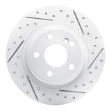 Dynamic Friction 2014-2020 Infiniti Qx30 Rear Right Drilled & Slotted Geoperformance Rotor by Dynamic Friction Company 830-63107R