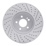 Dynamic Friction 2015-2023 Mercedes-Benz E300 Front Left Drilled & Slotted Geoperformance Rotor by Dynamic Friction Company 830-63117L