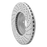 Dynamic Friction 2015-2023 Mercedes-Benz E300 Front Left Drilled & Slotted Geoperformance Rotor by Dynamic Friction Company 830-63117L