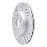 Dynamic Friction 2015-2023 Mercedes-Benz E350 Rear Left Drilled & Slotted Geoperformance Rotor by Dynamic Friction Company 830-63118L