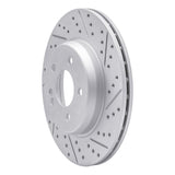 Dynamic Friction 2015-2023 Mercedes-Benz E350 Rear Right Drilled & Slotted Geoperformance Rotor by Dynamic Friction Company 830-63118R