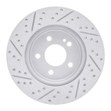 Dynamic Friction 2015-2023 Mercedes-Benz E350 Rear Right Drilled & Slotted Geoperformance Rotor by Dynamic Friction Company 830-63118R