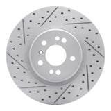Dynamic Friction 2006-2012 Mercedes-Benz R320 Front Left Drilled & Slotted Geoperformance Rotor by Dynamic Friction Company 830-63128L
