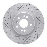 Dynamic Friction 2006-2012 Mercedes-Benz R320 Front Left Drilled & Slotted Geoperformance Rotor by Dynamic Friction Company 830-63128L