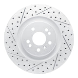 Dynamic Friction 2006-2012 Mercedes-Benz GL320 Front Left Drilled & Slotted Geoperformance Rotor by Dynamic Friction Company 830-63130L