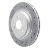 Dynamic Friction 2012-2019 Mercedes-Benz Gle43 AMG Rear Left Drilled & Slotted Geoperformance Rotor by Dynamic Friction Company 830-63140L