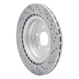 Dynamic Friction 2012-2019 Mercedes-Benz Gle43 AMG Rear Left Drilled & Slotted Geoperformance Rotor by Dynamic Friction Company 830-63140L
