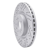 Dynamic Friction 2013-2019 Mercedes-Benz GL350 Front Left Drilled & Slotted Geoperformance Rotor by Dynamic Friction Company 830-63146L