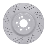 Dynamic Friction 2013-2019 Mercedes-Benz GL350 Front Left Drilled & Slotted Geoperformance Rotor by Dynamic Friction Company 830-63146L