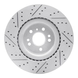 Dynamic Friction 2013-2019 Mercedes-Benz GLS350D Front Right Drilled & Slotted Geoperformance Rotor by Dynamic Friction Company 830-63146R