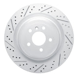 Dynamic Friction 2013-2019 Mercedes-Benz GL350 Rear Left Drilled & Slotted Geoperformance Rotor by Dynamic Friction Company 830-63150L