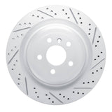 Dynamic Friction 2013-2019 Mercedes-Benz GL550 Rear Right Drilled & Slotted Geoperformance Rotor by Dynamic Friction Company 830-63150R
