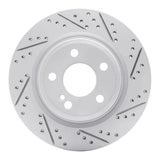 Dynamic Friction 2014-2019 Mercedes-Benz CLA250 Rear Right Drilled & Slotted Geoperformance Rotor by Dynamic Friction Company 830-63163R