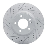 Dynamic Friction 2019-2025 Mercedes-Benz G550 Front Left Drilled & Slotted Geoperformance Rotor by Dynamic Friction Company 830-63176L