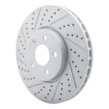 Dynamic Friction 2019-2026 Mercedes-Benz A220 Front Left Drilled & Slotted Geoperformance Rotor by Dynamic Friction Company 830-63186L