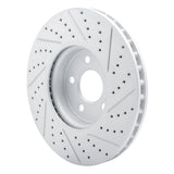 Dynamic Friction 2019-2026 Mercedes-Benz A220 Front Left Drilled & Slotted Geoperformance Rotor by Dynamic Friction Company 830-63186L