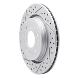 Dynamic Friction 2008-2011 Saab 45903 Rear Left Drilled & Slotted Geoperformance Rotor by Dynamic Friction Company 830-65020L