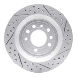 Dynamic Friction 2008-2011 Saab 45903 Rear Left Drilled & Slotted Geoperformance Rotor by Dynamic Friction Company 830-65020L