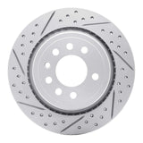 Dynamic Friction 2008-2011 Saab 45903 Rear Left Drilled & Slotted Geoperformance Rotor by Dynamic Friction Company 830-65020L