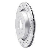 Dynamic Friction 2008-2011 Saab 45903 Rear Right Drilled & Slotted Geoperformance Rotor by Dynamic Friction Company 830-65020R