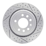 Dynamic Friction 2008-2011 Saab 45903 Rear Right Drilled & Slotted Geoperformance Rotor by Dynamic Friction Company 830-65020R