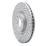 Dynamic Friction 2008-2011 Saab 9-3 Front Left Drilled & Slotted Geoperformance Rotor by Dynamic Friction Company 830-65021L