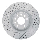 Dynamic Friction 2008-2011 Saab 9-3 Front Left Drilled & Slotted Geoperformance Rotor by Dynamic Friction Company 830-65021L