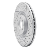 Dynamic Friction 2008-2011 Saab 9-3 Front Right Drilled & Slotted Geoperformance Rotor by Dynamic Friction Company 830-65021R