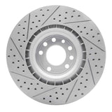 Dynamic Friction 2008-2011 Saab 9-3 Front Right Drilled & Slotted Geoperformance Rotor by Dynamic Friction Company 830-65021R