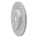 Dynamic Friction 2010-2025 Buick Lacrosse Rear Left Drilled & Slotted Geoperformance Rotor by Dynamic Friction Company 830-65024L
