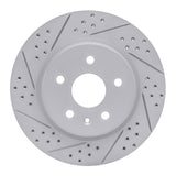Dynamic Friction 2010-2025 Buick Lacrosse Rear Left Drilled & Slotted Geoperformance Rotor by Dynamic Friction Company 830-65024L