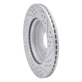 Dynamic Friction 2010-2025 Buick Lacrosse Rear Left Drilled & Slotted Geoperformance Rotor by Dynamic Friction Company 830-65024L