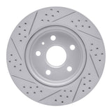 Dynamic Friction 2010-2025 Buick Lacrosse Rear Right Drilled & Slotted Geoperformance Rotor by Dynamic Friction Company 830-65024R
