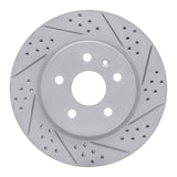 Dynamic Friction 2010-2025 Buick Lacrosse Rear Right Drilled & Slotted Geoperformance Rotor by Dynamic Friction Company 830-65024R