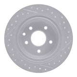 Dynamic Friction 2002-2025 Nissan Juke Rear Left Drilled & Slotted Geoperformance Rotor by Dynamic Friction Company 830-67050L