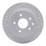 Dynamic Friction 2002-2025 Nissan Juke Rear Left Drilled & Slotted Geoperformance Rotor by Dynamic Friction Company 830-67050L