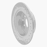 Dynamic Friction 2002-2025 Nissan Juke Rear Left Drilled & Slotted Geoperformance Rotor by Dynamic Friction Company 830-67050L