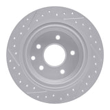 Dynamic Friction 2002-2025 Nissan Altima Rear Right Drilled & Slotted Geoperformance Rotor by Dynamic Friction Company 830-67050R